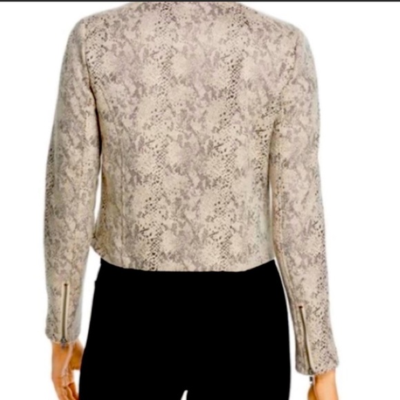 CUPCAKES & CASHMERE - snakeskin faux suede jacket, size S, in perfect condition - Picture 2 of 7